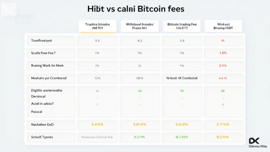 HIBT vs Binance Bitcoin fees comparison